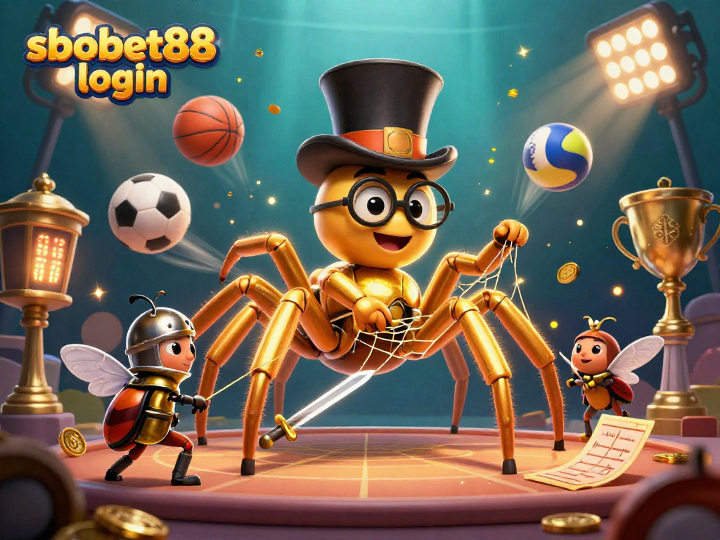 Experience the thrill of sbobet88 login with dynamic sports betting elements in a vibrant, engaging scene.