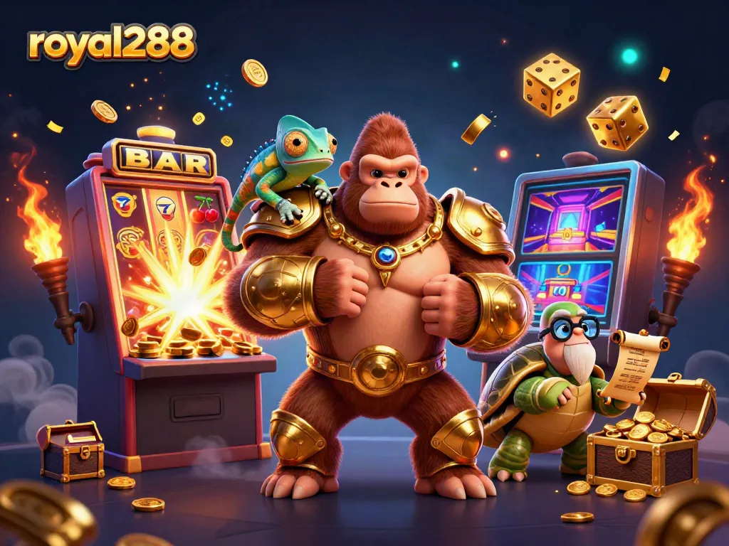 Permainan royal288 diatur di slot real-time, dengan jackpot koin menyebar dan simbol keberuntungan.