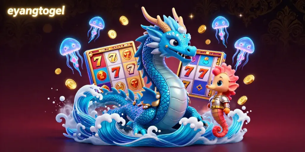 Experience the thrilling excitement of eyangtogel with vibrant slots-themed elements and stunning characters.