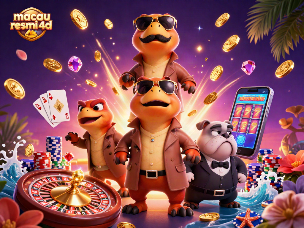 Raih keberuntungan dengan macau resmi 4d, tiga raptor berpura-pura dalam kasino yang penuh kemewahan.