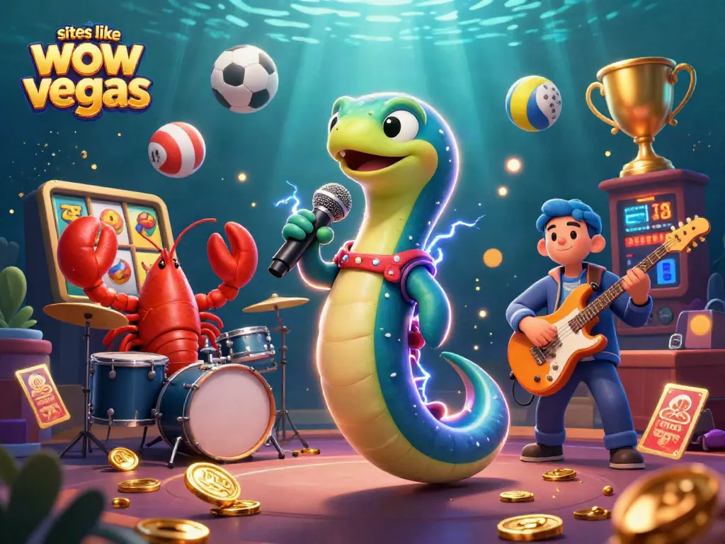 Engage with top sites like wow vegas showcasing a dynamic underwater casino illustration.