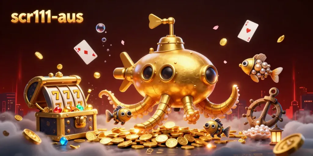 Engage with scr111-aus in an exciting undersea casino adventure showcasing vibrant slot elements.