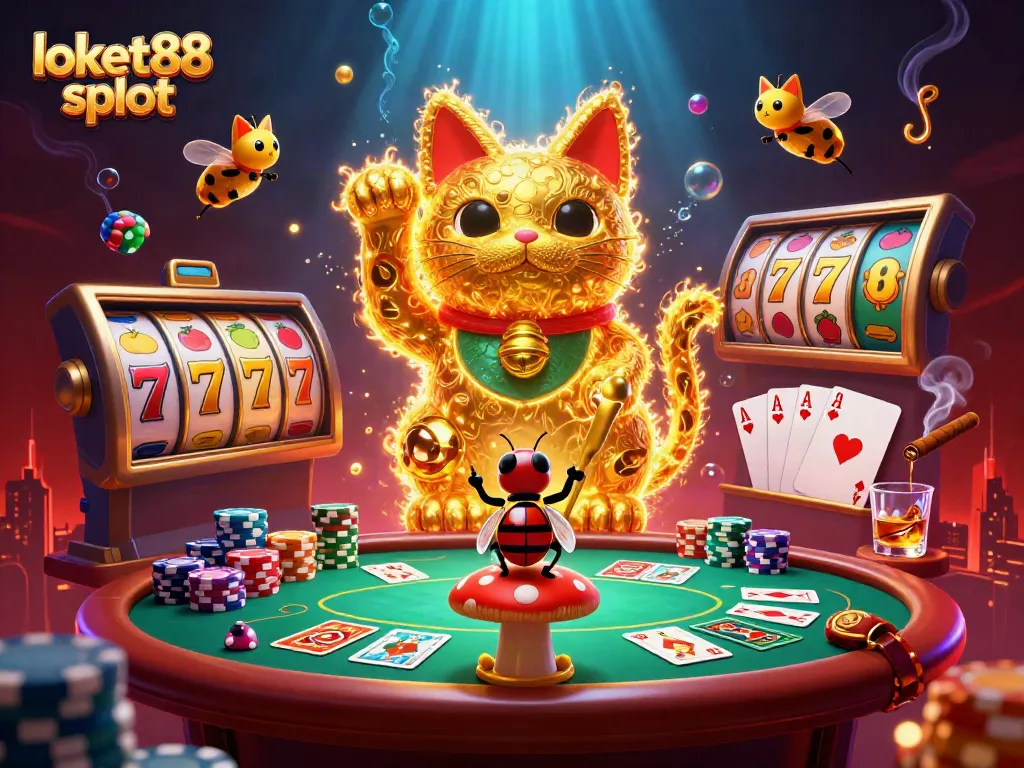Experience the excitement of loket88 slot with vibrant symbols and stunning 3D animation.