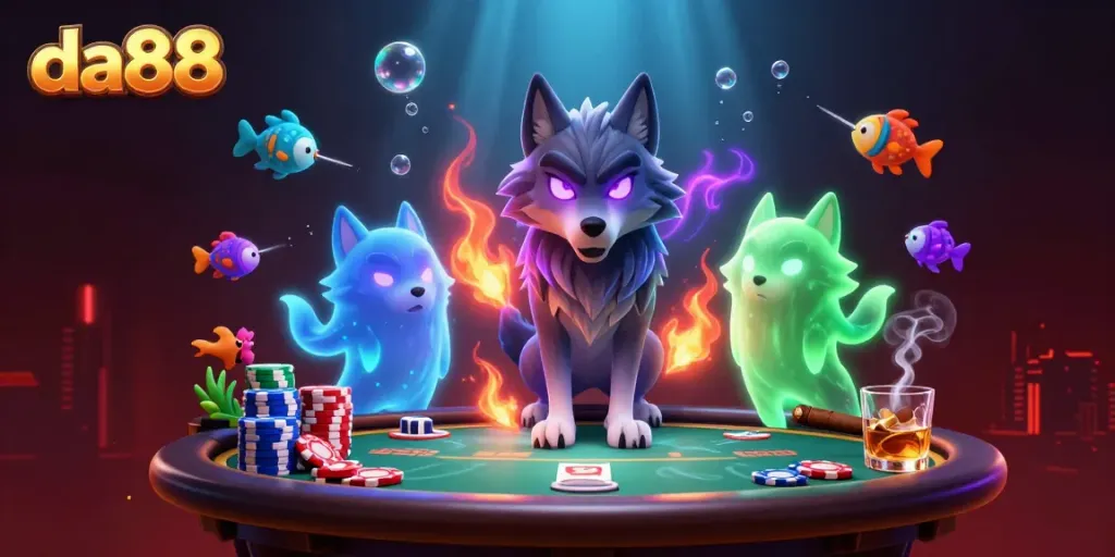 Engage in thrilling gameplay at da88 with vibrant aquatic characters and dynamic game elements.