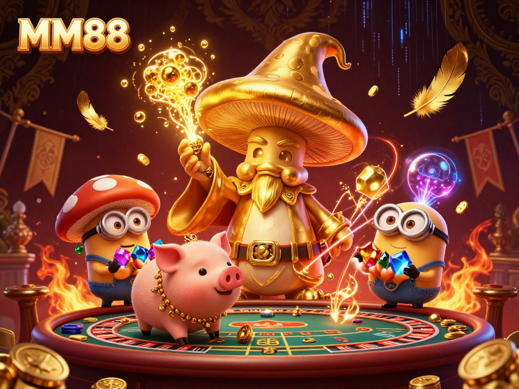 Experience thrilling MM88 live casino adventures with captivating wizards, treasures, and betting excitement.