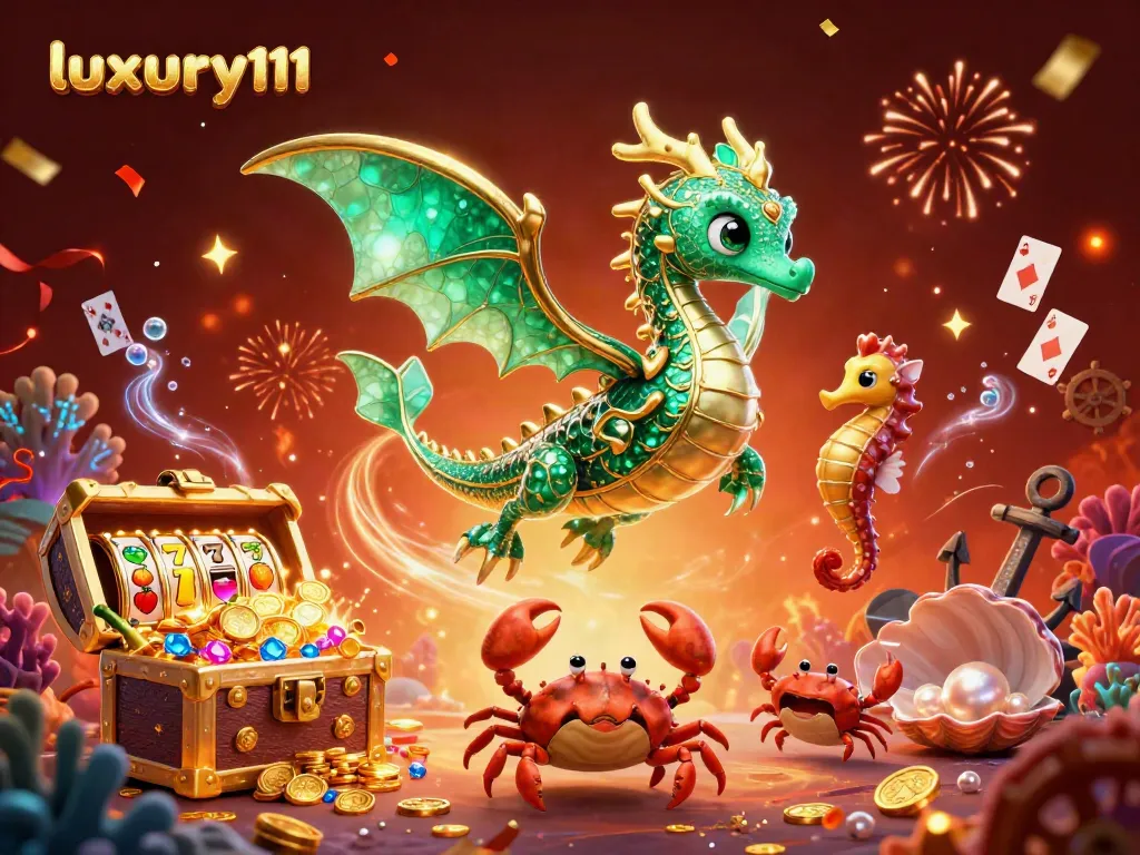 Engage with luxury111's dynamic online gaming experience featuring vibrant casino elements and exciting visuals.