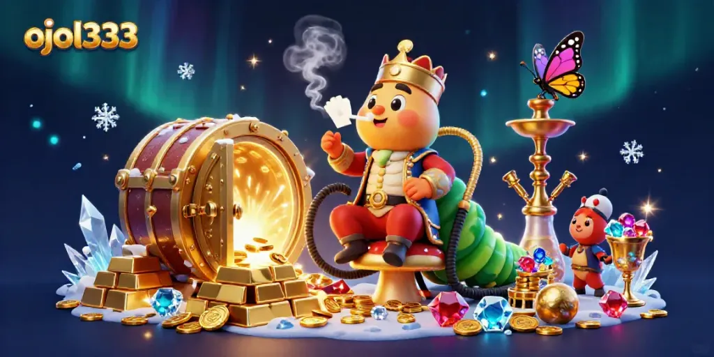 Experience exhilarating gaming with ojol333, featuring iconic poker visuals and rich treasures.
