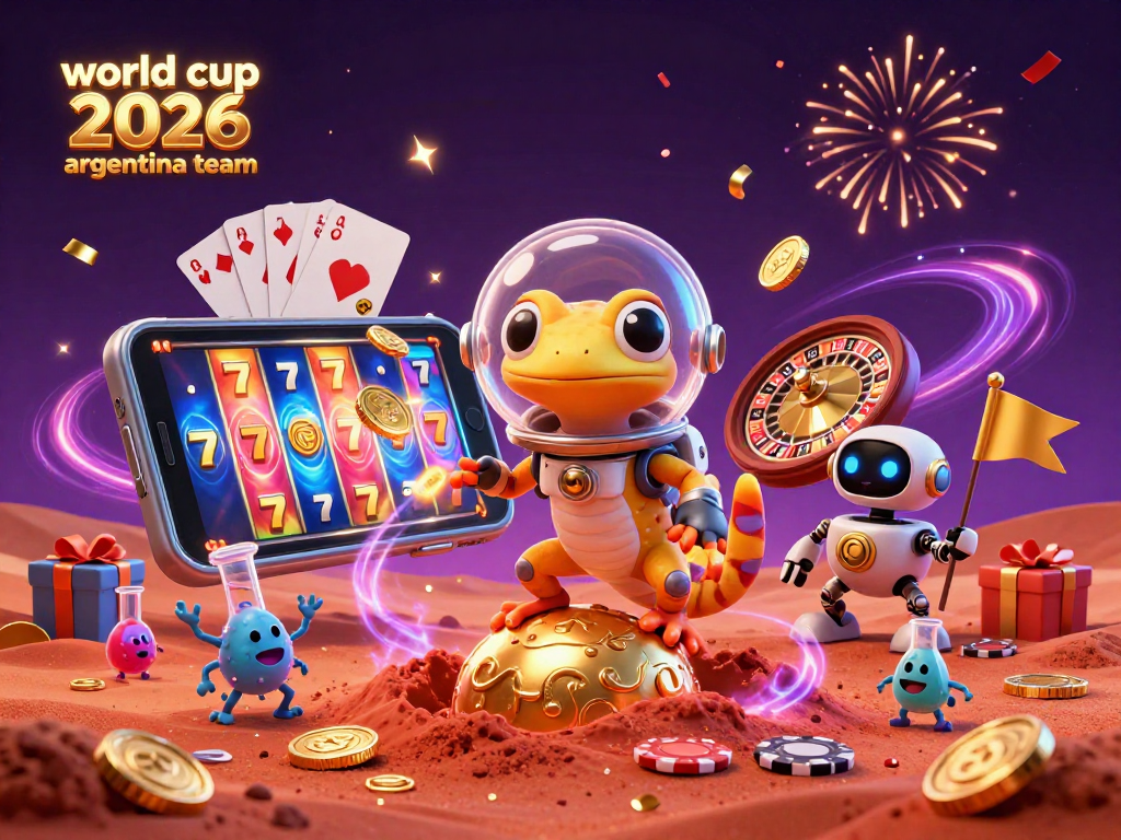 Engage in exciting wins with the world cup 2026 argentina team at this vibrant Martian casino scene.