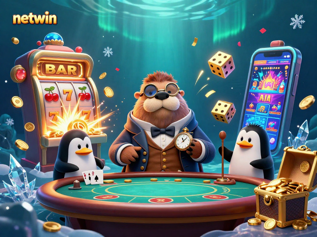 Experience thrilling underwater poker and jackpots with netwin's vibrant casino ambiance