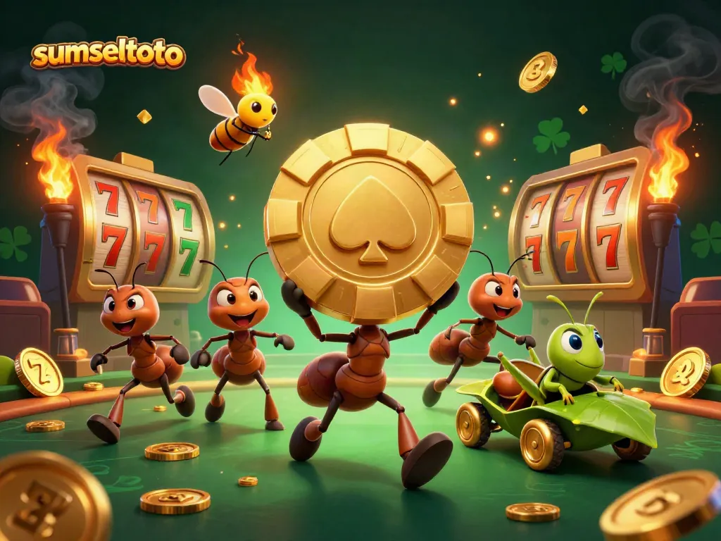 Watch the ants pull off a heist while carrying a giant poker chip at sumseltoto casino site.